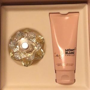 Mint blanc lady emblem set